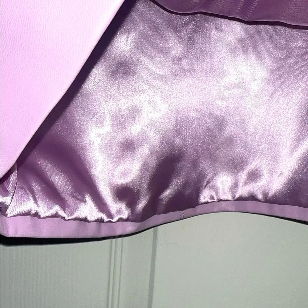 Habitual Kids Girls Faux Leather Dress in Purple